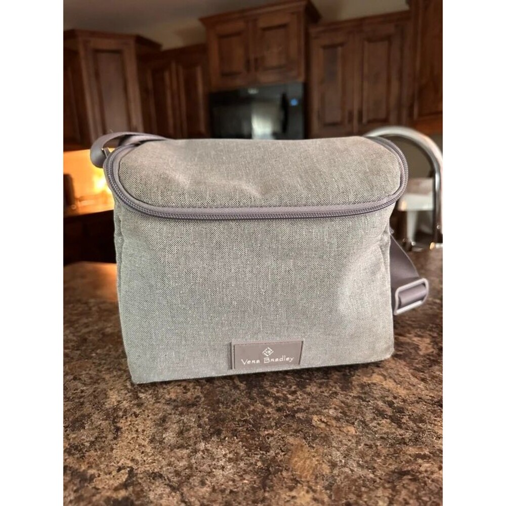 Gray Vera Bradley Lunchbox